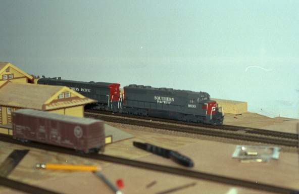 The test engines at the station
