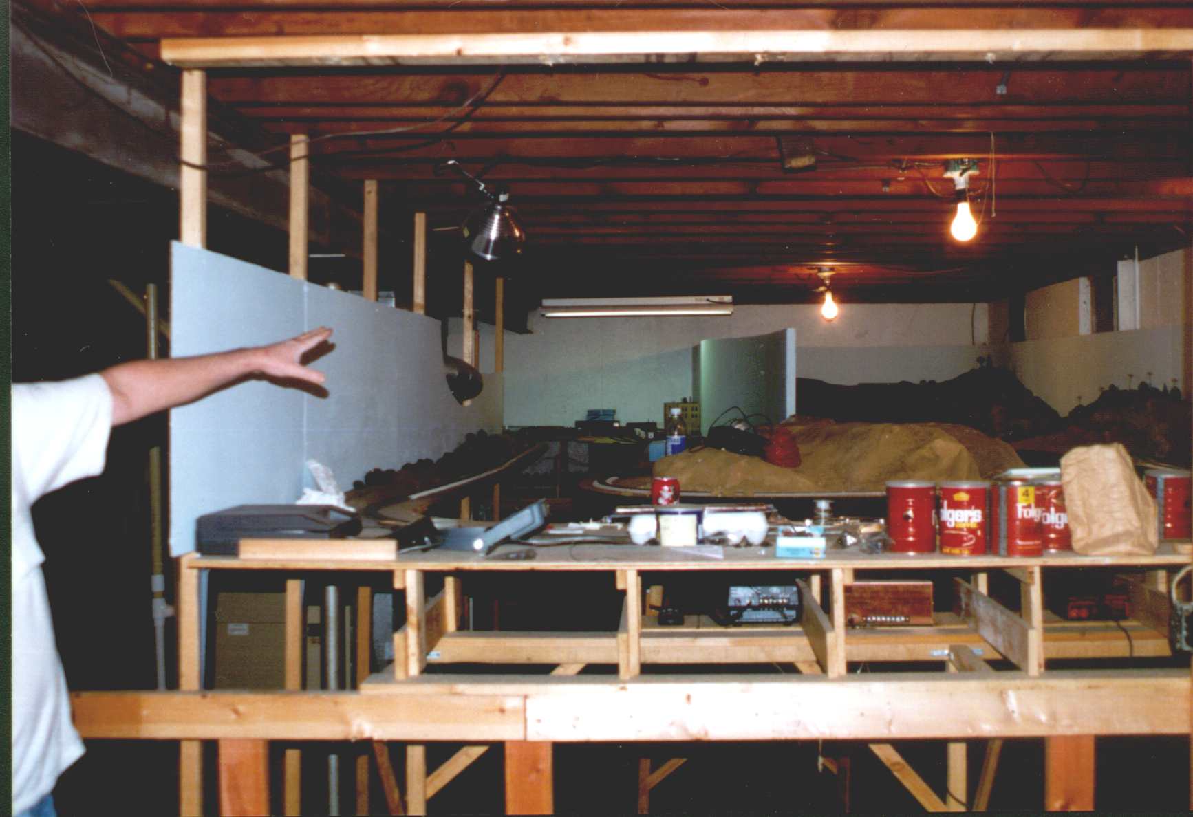 The origional layout after removal of the old office wall