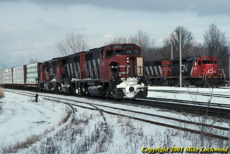 CN 9560, 9556, and GTW 6418
