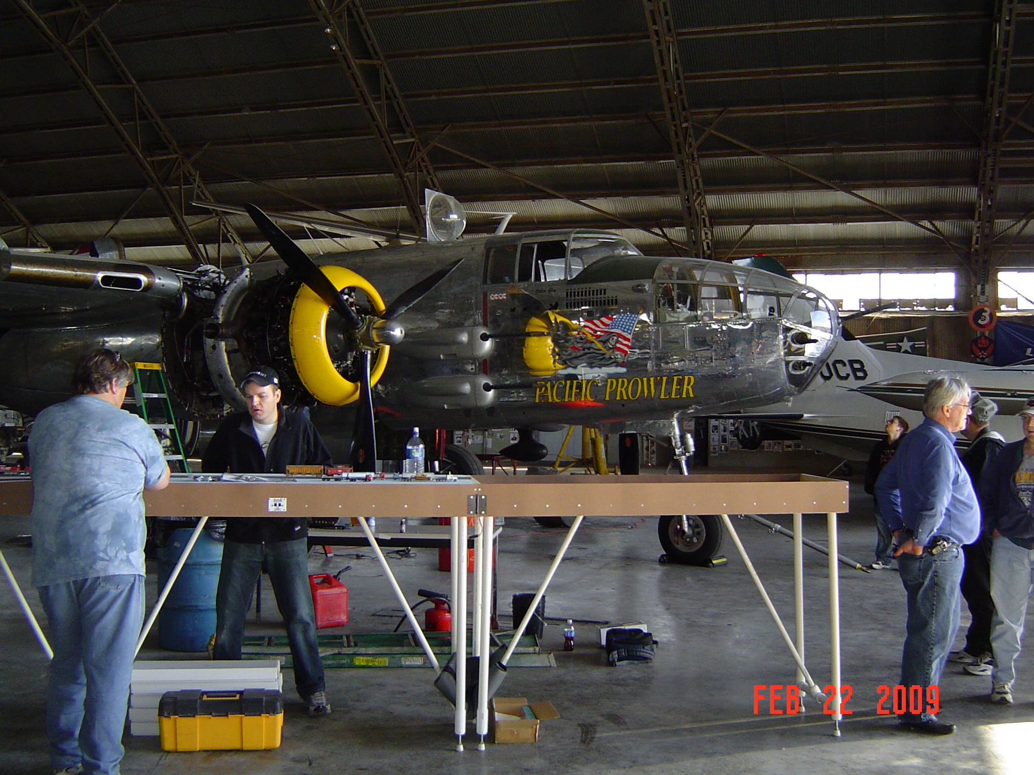 Vintage Flying Museum Setup