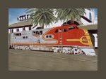 railroad Painting entitled The Chief