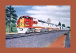 railroad painting entitled The Grand Canyon