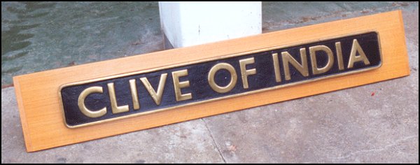 brass nameplate