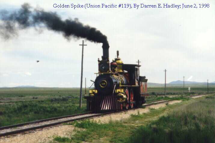 Golden Spike:  Union Pacific Steam Engine #119