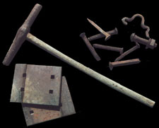 spikes, spike driver, tie plates, rail bolt and  clip