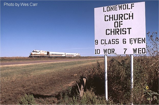 Quartz Mountain Flyer approaching Lone Wolf, Oklahoma
