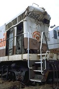 Whoops!  FMRC 8254 at Clinton for collision 
repair work
