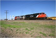 KCS train CLAT on BNSF at Ponder
