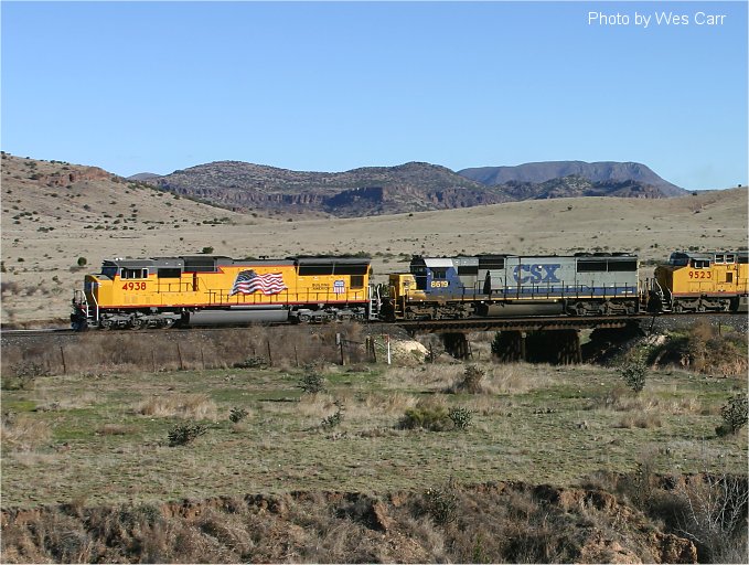 UP westbound on Paisano Pass