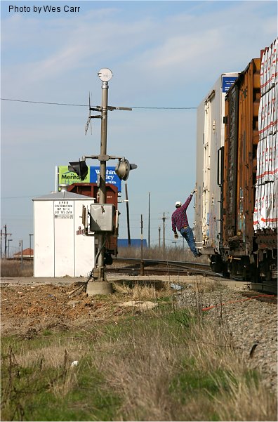 heading back to their train