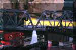 Crossing the trestle.