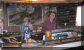 Members enjoying Bruce's layout.