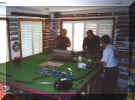Laying the first track.