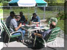 Members enjoy the beautiful day in the country.