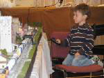 Young Boy Looks at T-Trak