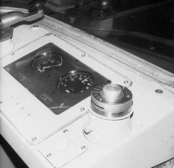 1973 tube stock motor drivers cab. Photograph