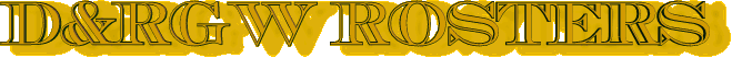 DRGW Roster