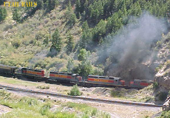 Smoke out of the tunnel.