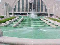 Fountain and pool